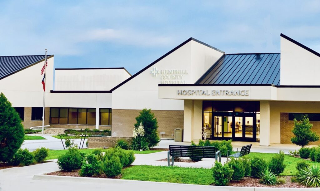 Texas Hospital District building in Hemphill County