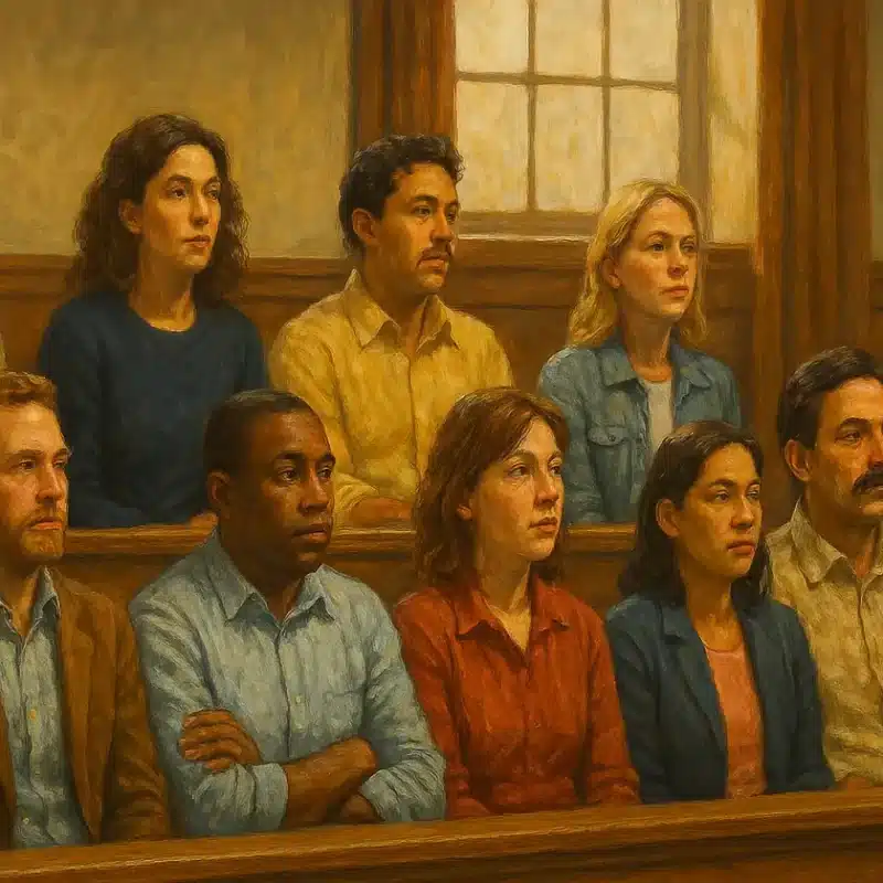 American Jury Oil Painting C