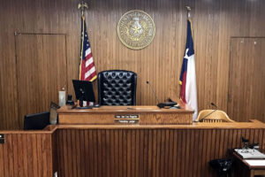 Courtroom of a County Court at Law in Angelina County, Texas