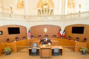 City Council Chamber in San Antonio, Texas.