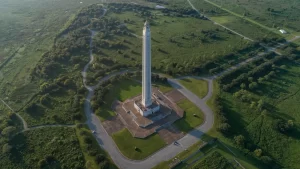 The San Jacinto Monument, located on the historic battlefield east of Houston.
