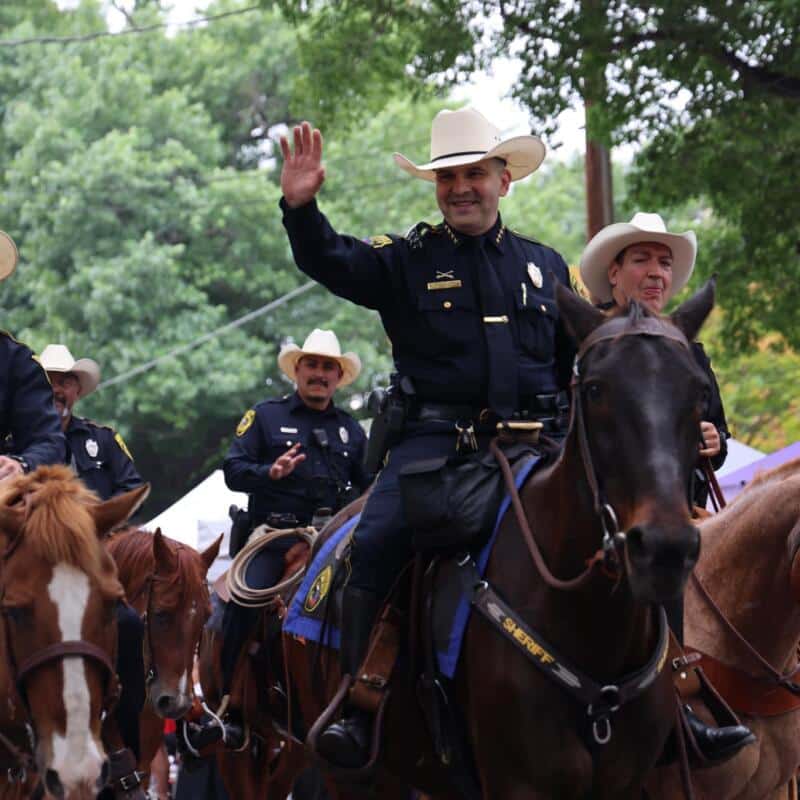 Sheriffs Deputies on Horseback in Texas