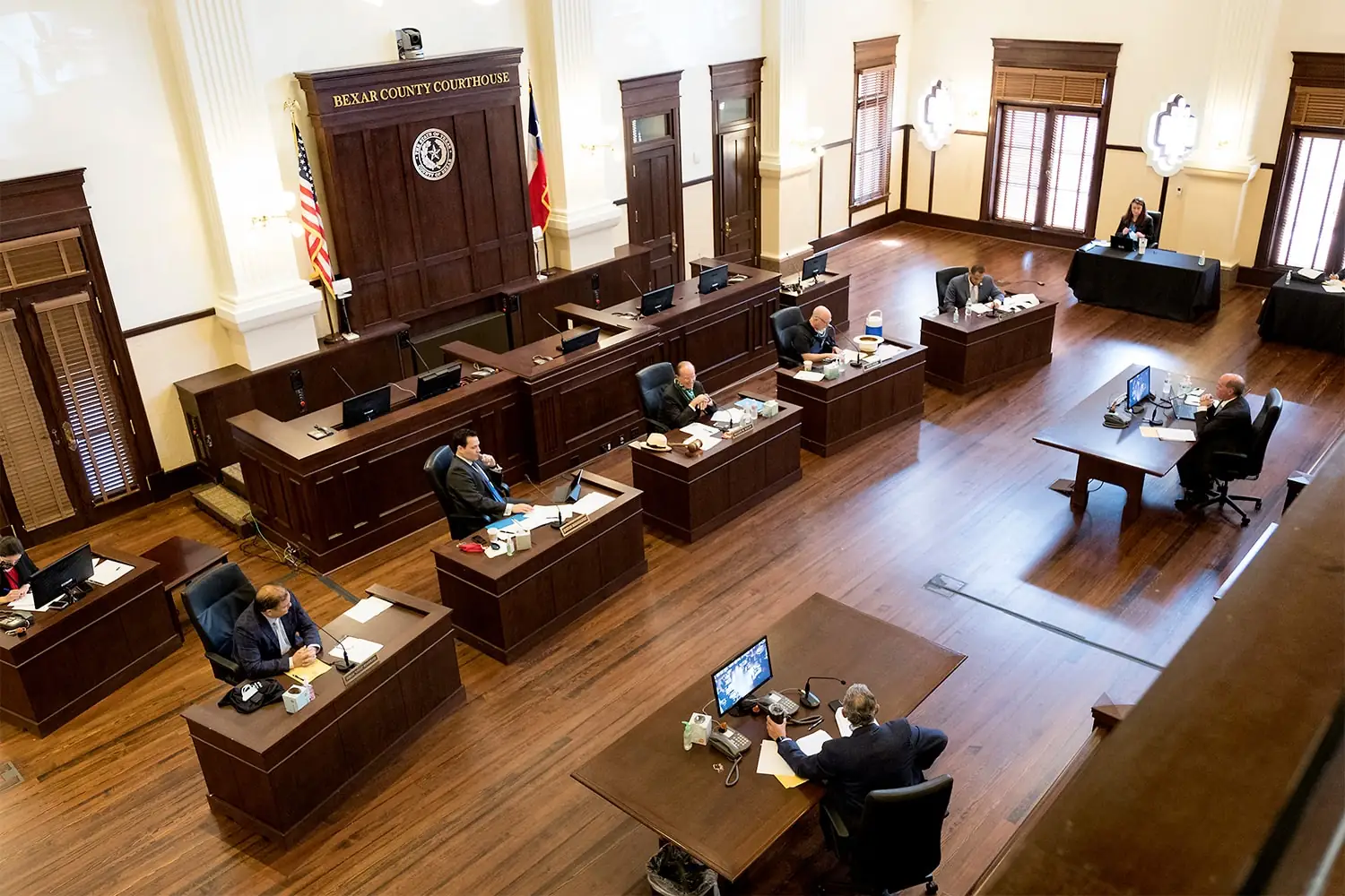 Meeting of the Commissioners Court in Bexar County, Texas.