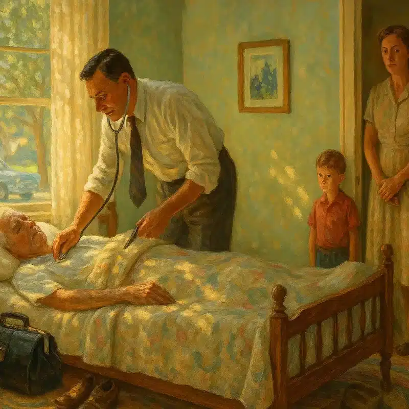 The Home Visit Oil Painting