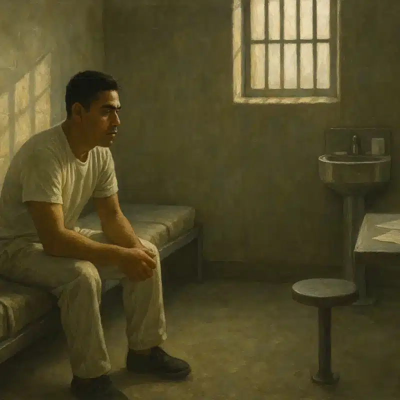 Waiting for Trial Oil Painting