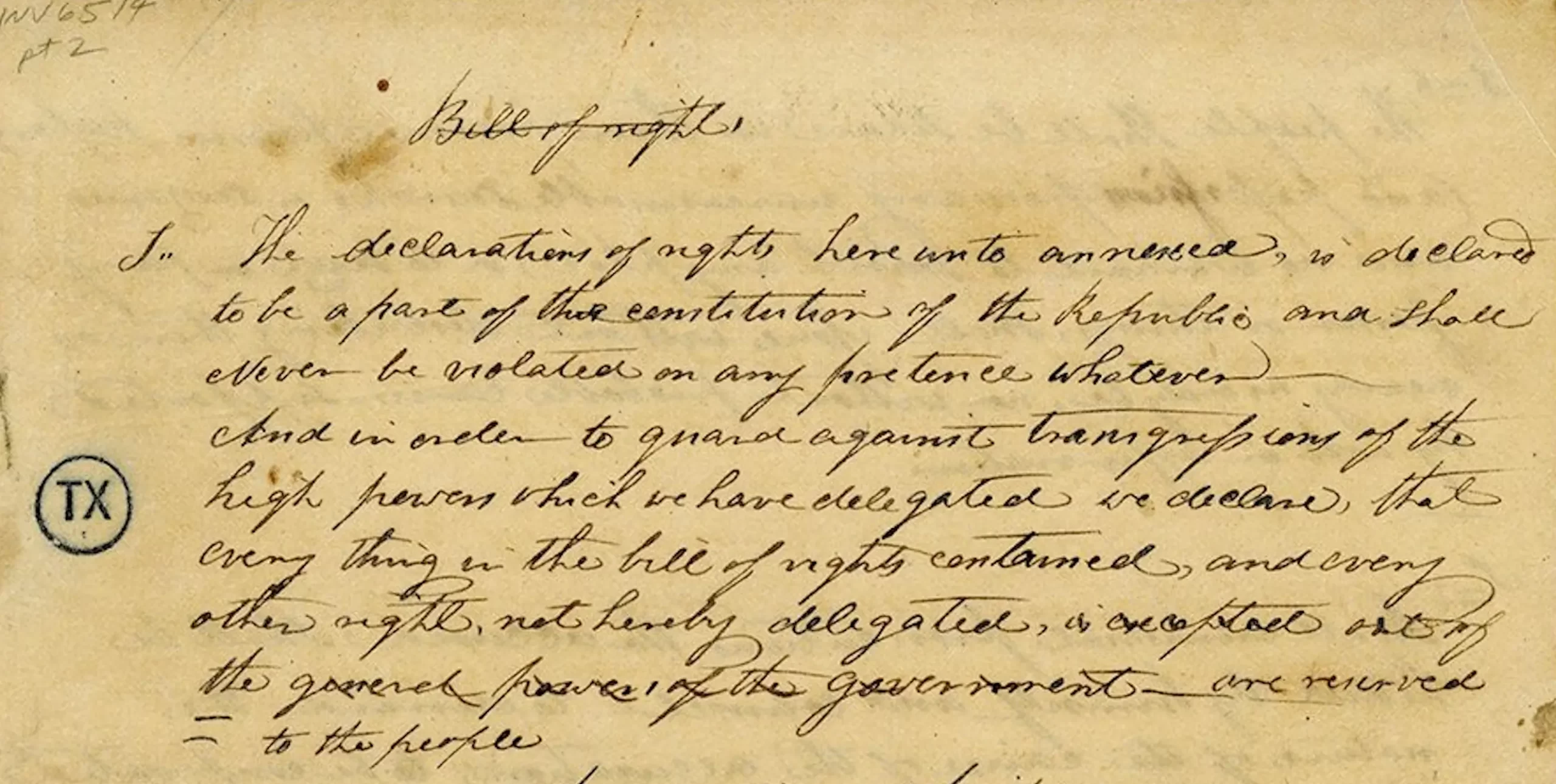 Texas Bill of Rights: An Overview