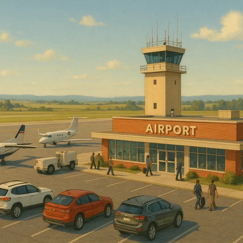 Regional Airport Illustration