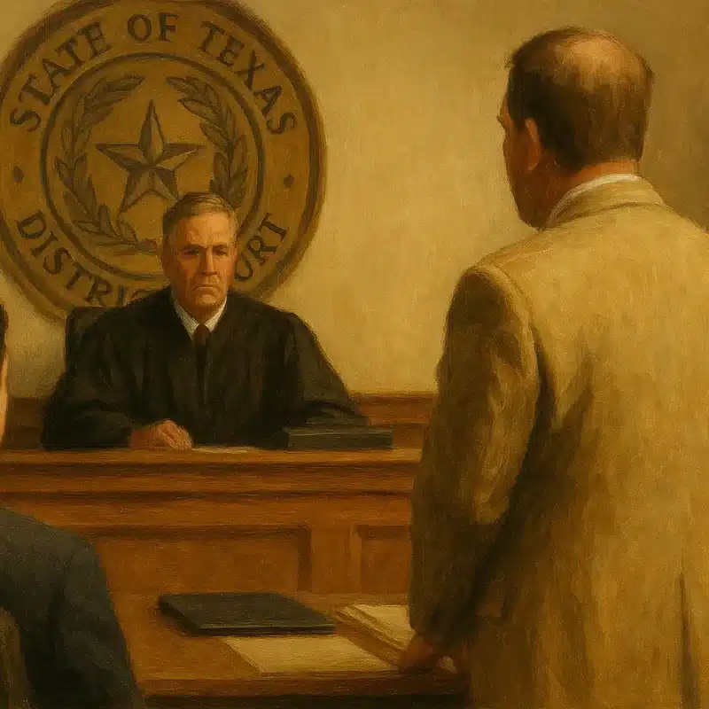 Texas Trial Painting