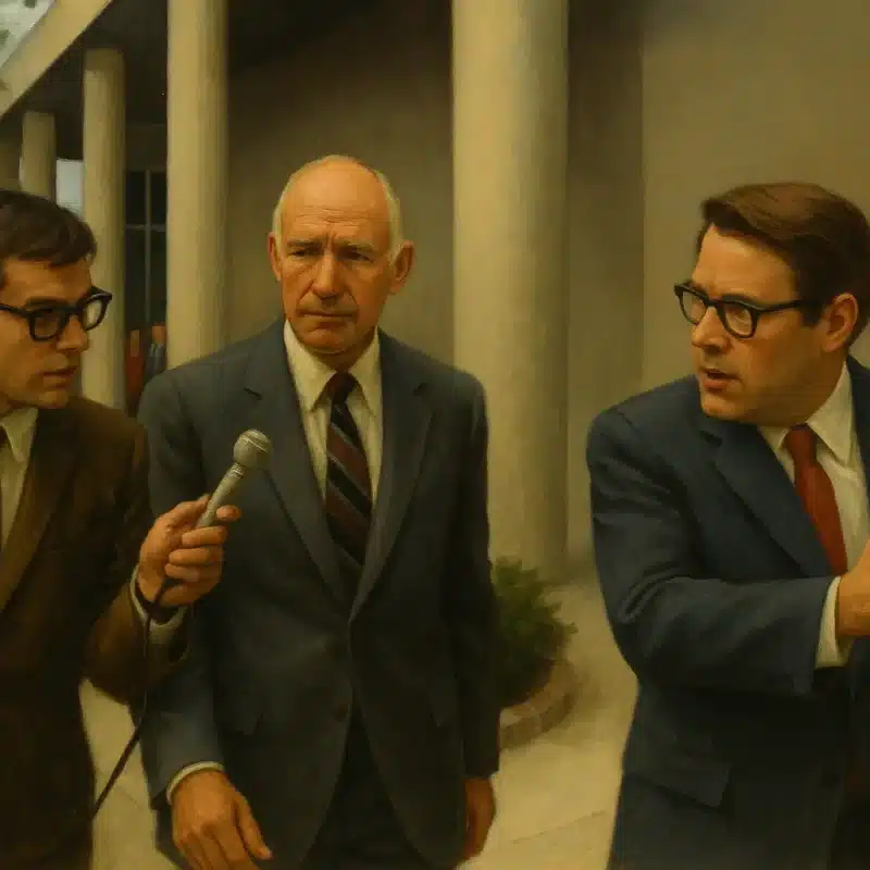 Reporter at the Courthouse