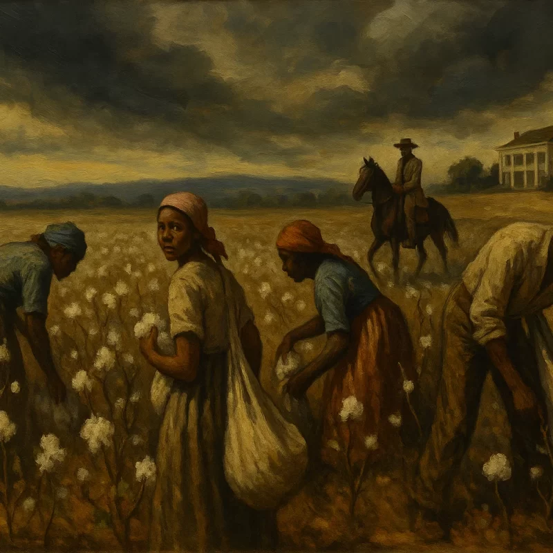 Slavery scene clouds
