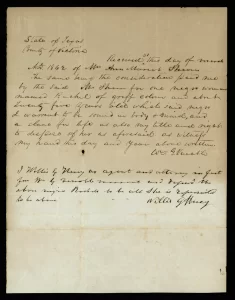 Bill of sale for slave in Texas in 1862