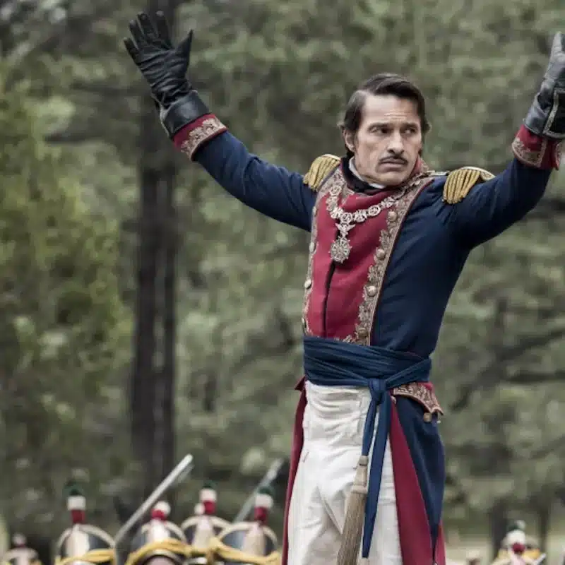Olivier Martinez as General Santa Anna in the 2015 History Channel mini-series "Texas Rising."