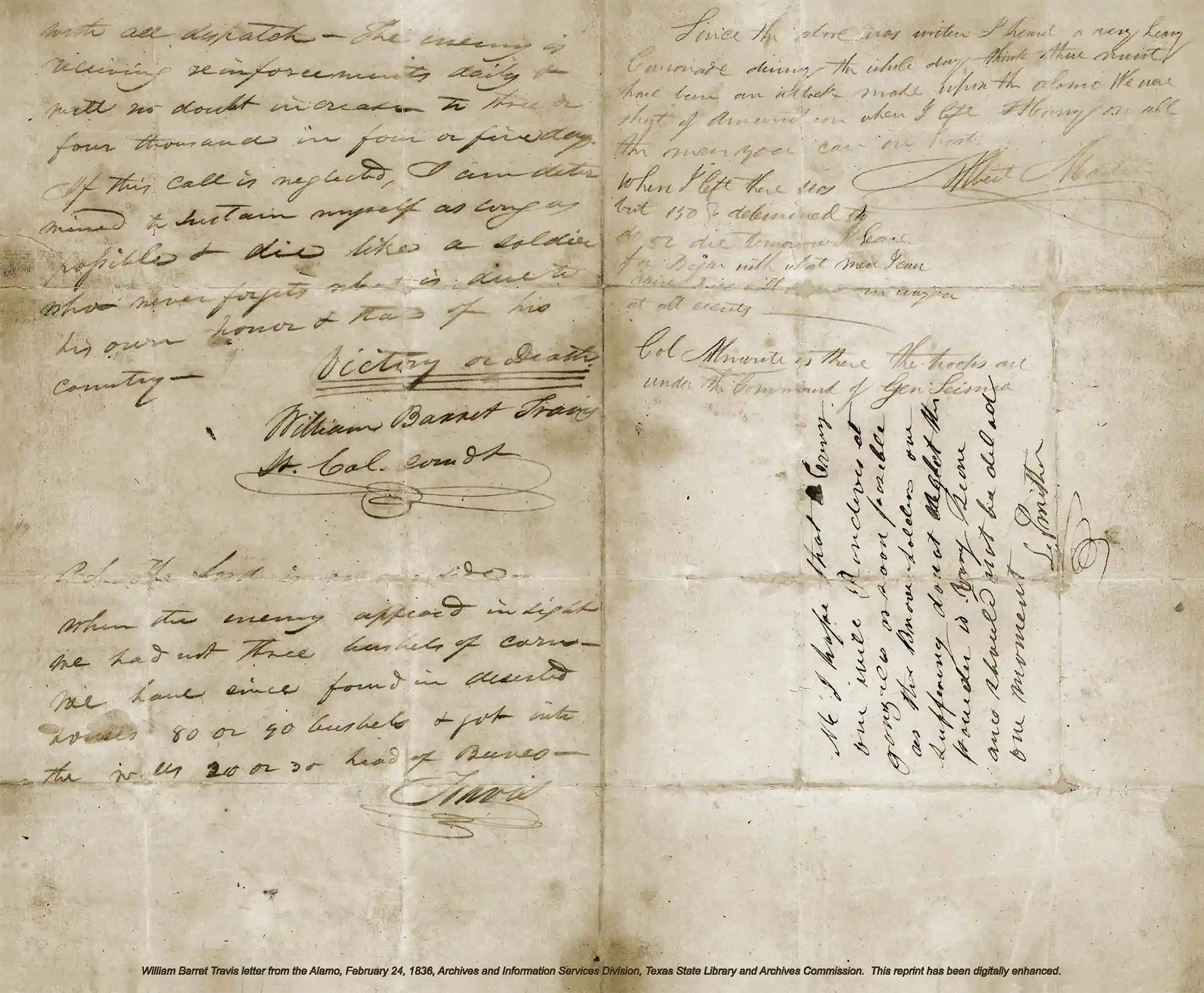 William Travis’s Letter from the Alamo (1836)