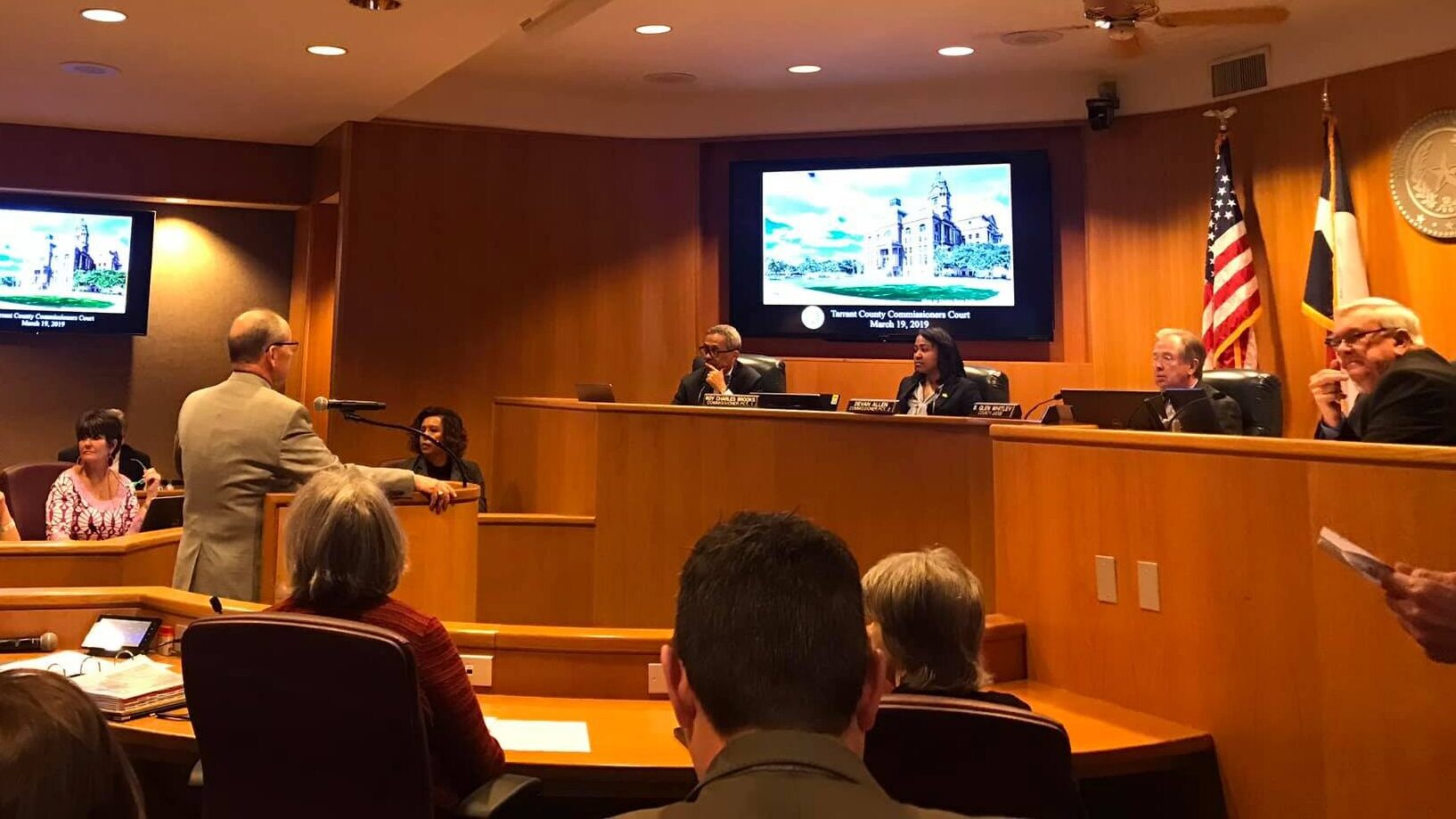 Commissioners Court meeting in Tarrant County, Texas